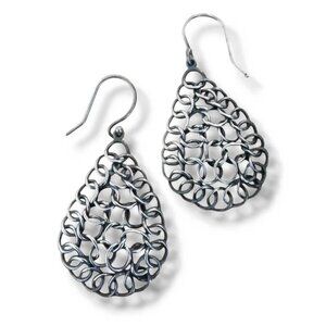SILPADA STERLING WOVEN TEARDROP earrings
